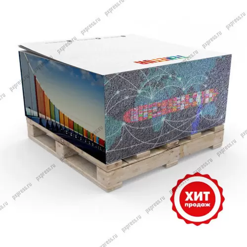 Блок для записей (кубарик) на паллете с печатью по торцу