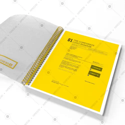 Брошюра на пружине