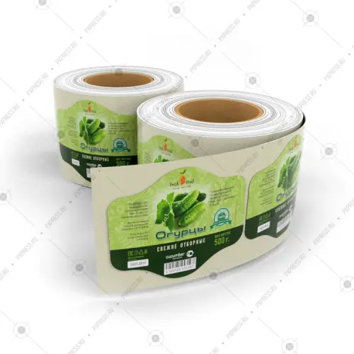 Этикетки наклейки в рулоне